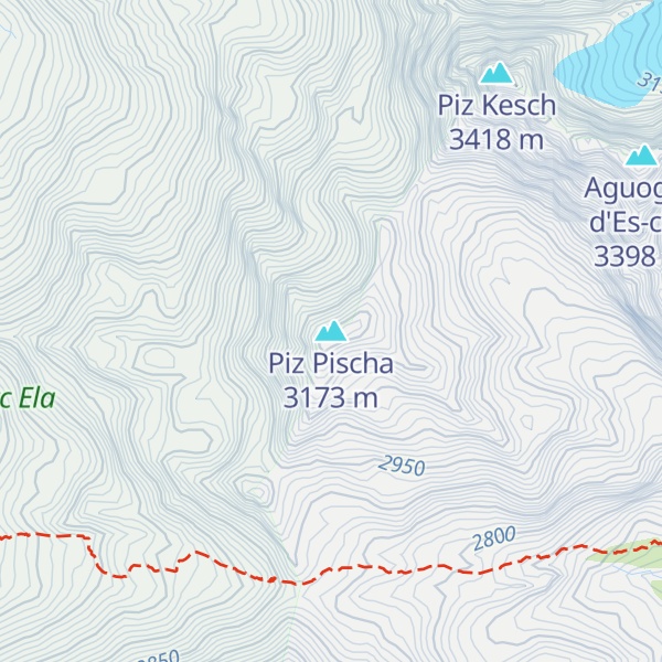 Map of Piz Pischa
