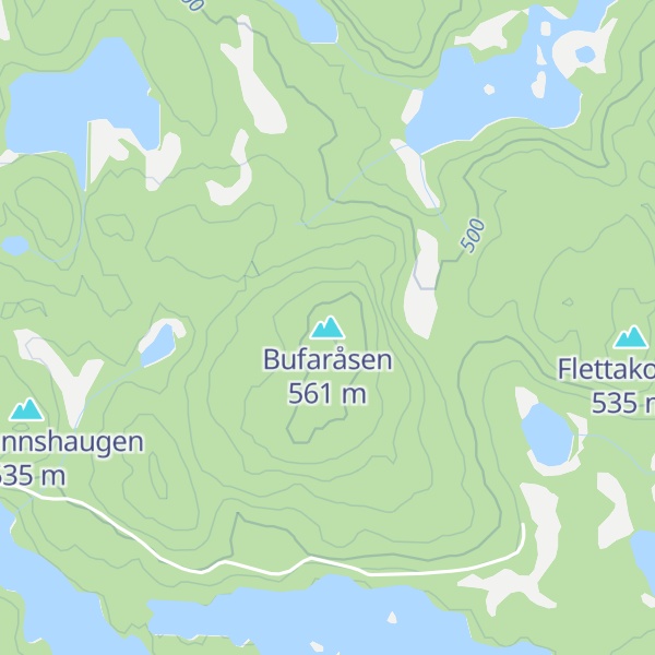 Map of Bufaråsen