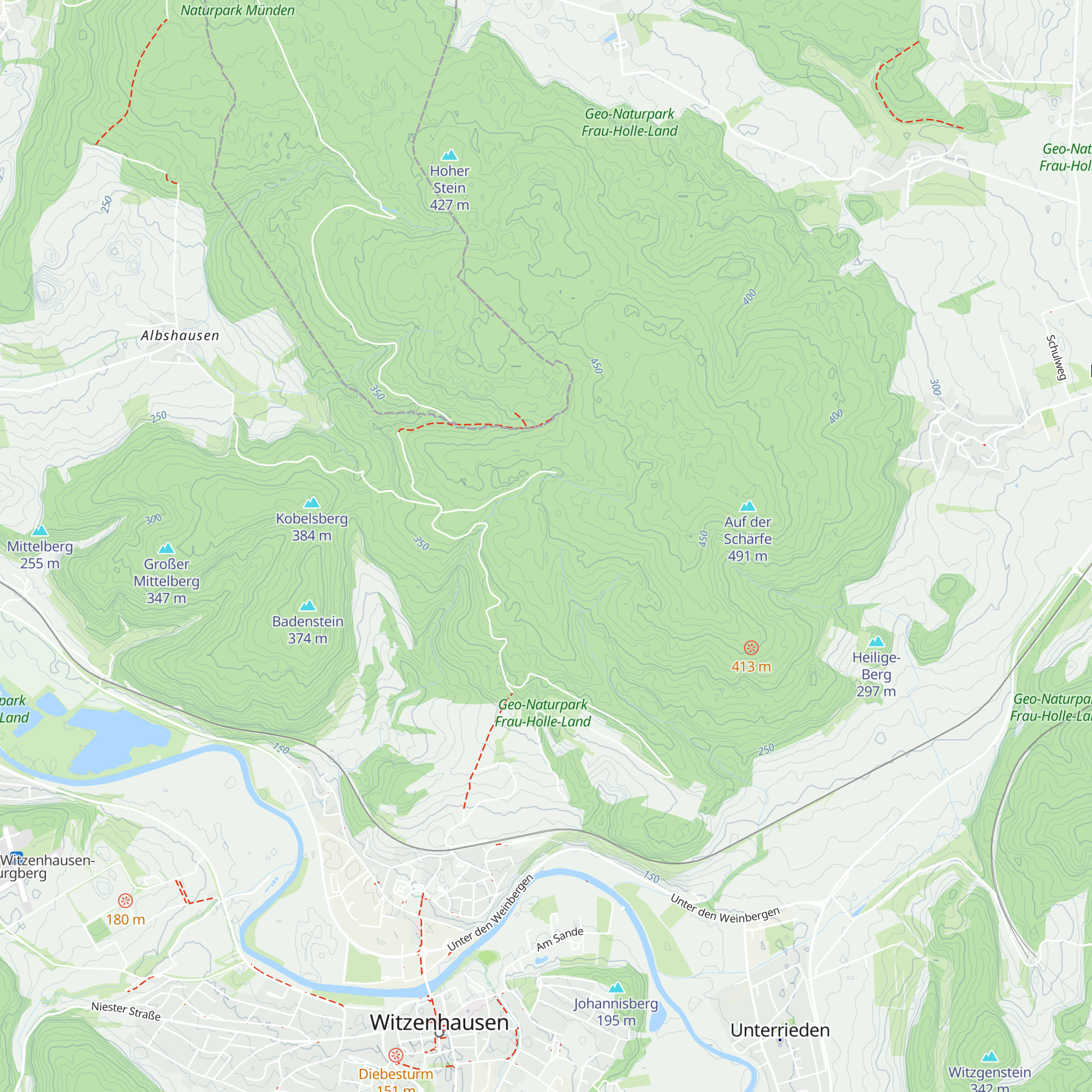Hütte zur Fresseiche map