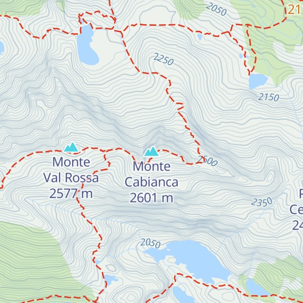 Map of Monte Cabianca