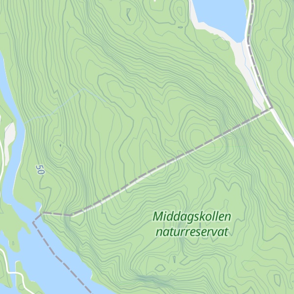Map of Middagskollen