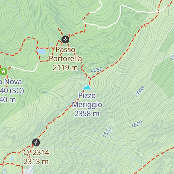 Map of Pizzo Meriggio