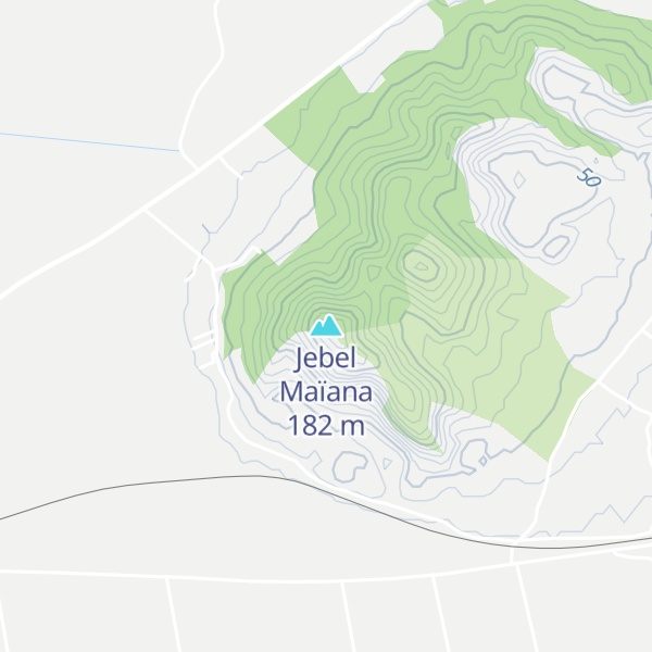 Map of Jebel Maïana
