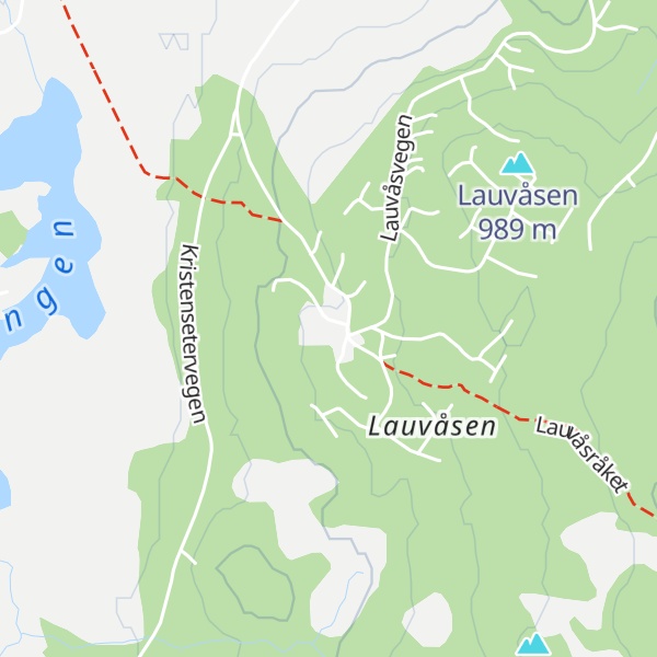 Map of Lauvåsen Fjellstue