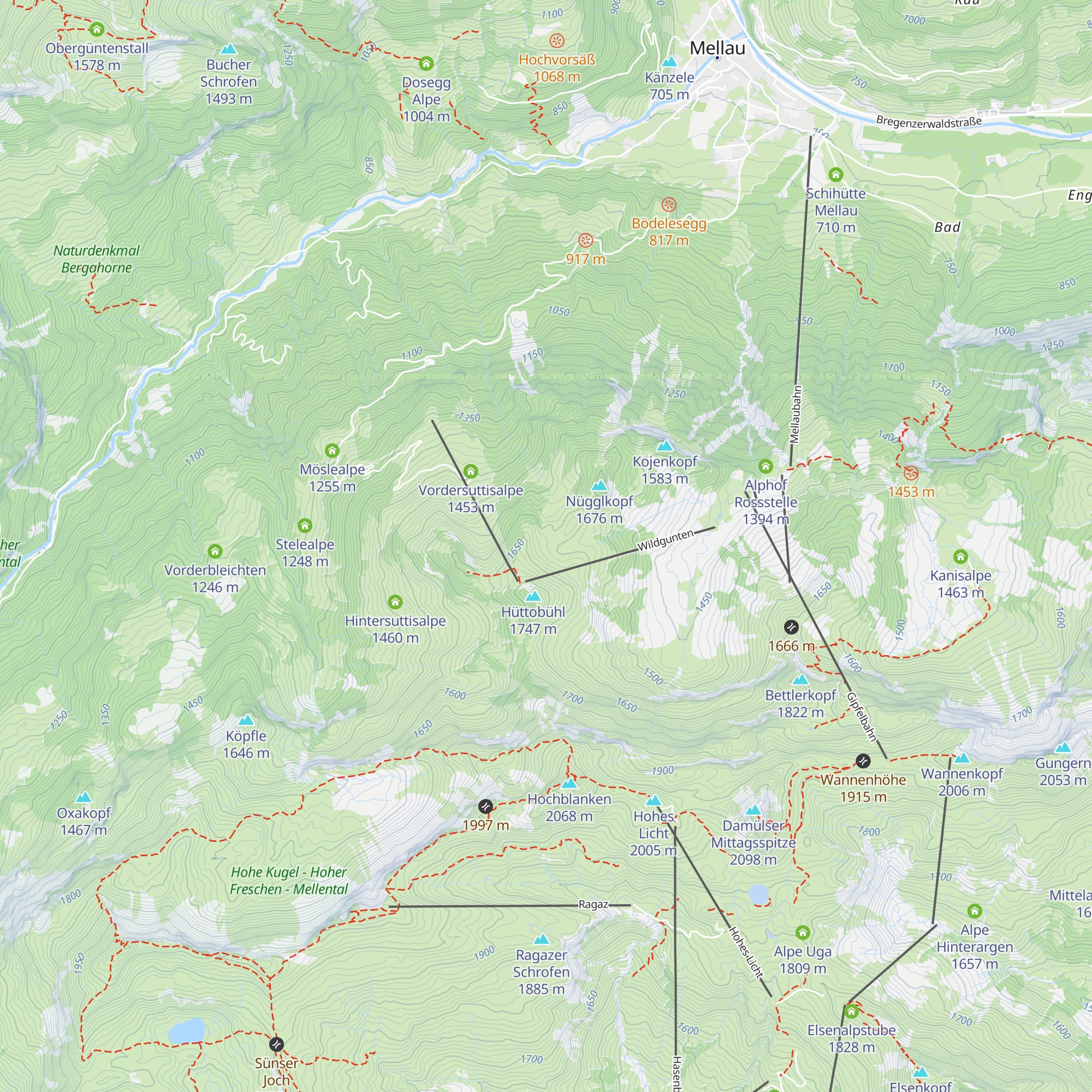Wildguntenalpe map