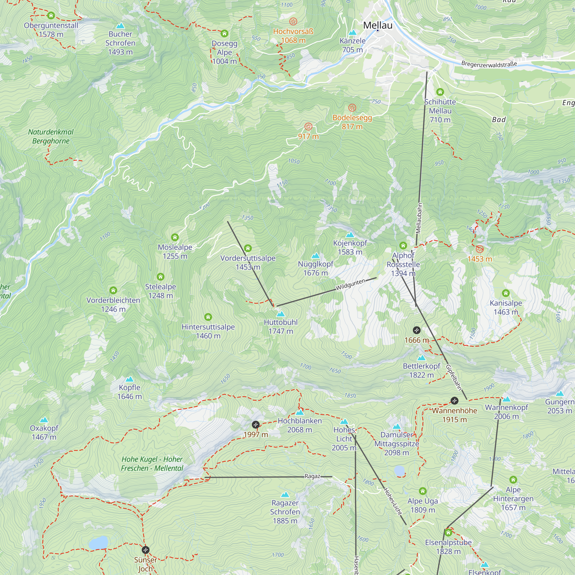 Wildguntenalpe map