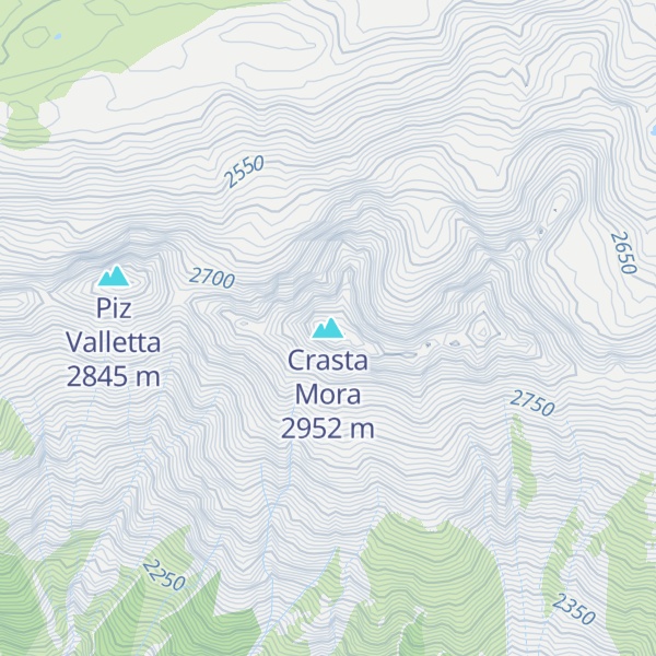 Map of Crasta Mora