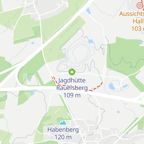 Map of Jagdhütte Rauelsberg