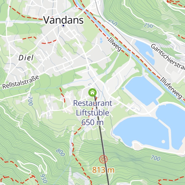 Map of Restaurant Liftstüble
