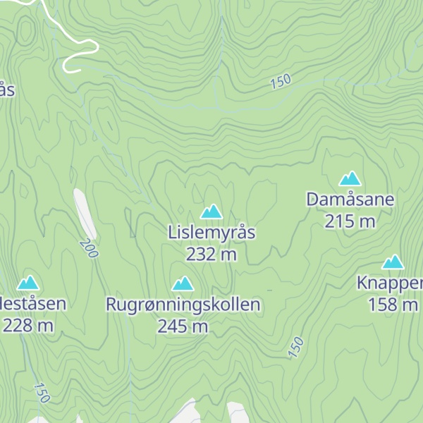Map of Lislemyrås