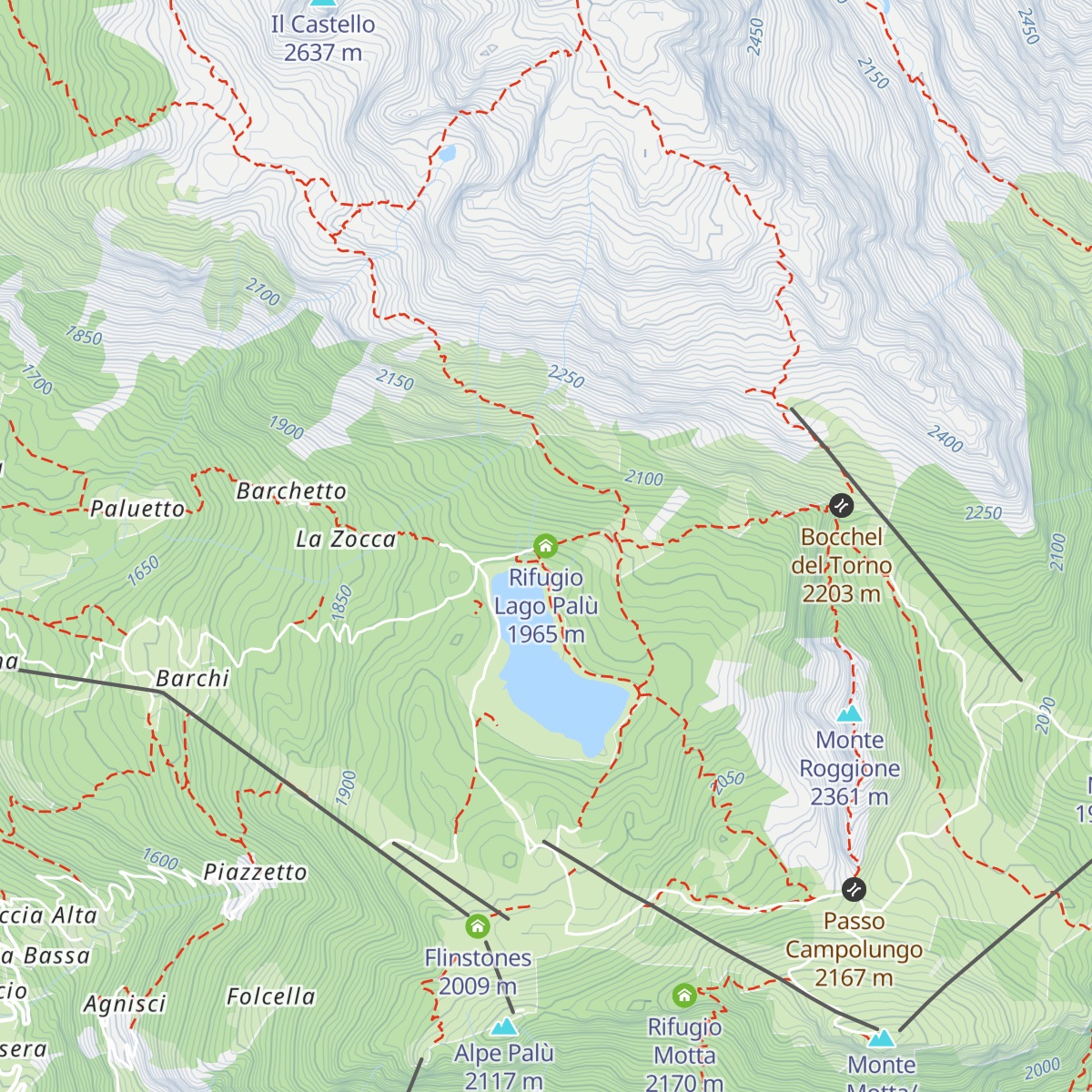 Rifugio Lago Palù map