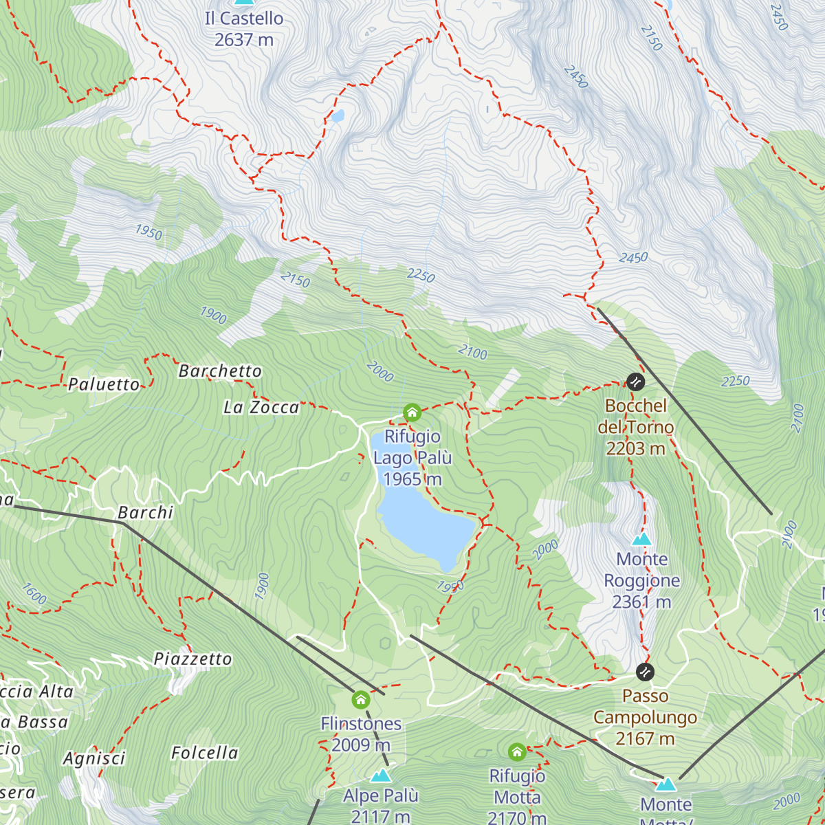Rifugio Lago Palù map