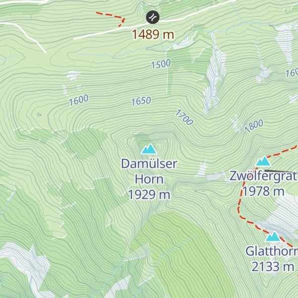 Map of Damülser Horn