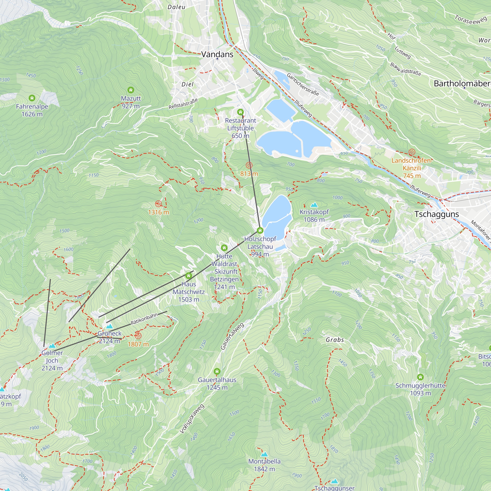 Himmelraich Apres Ski map