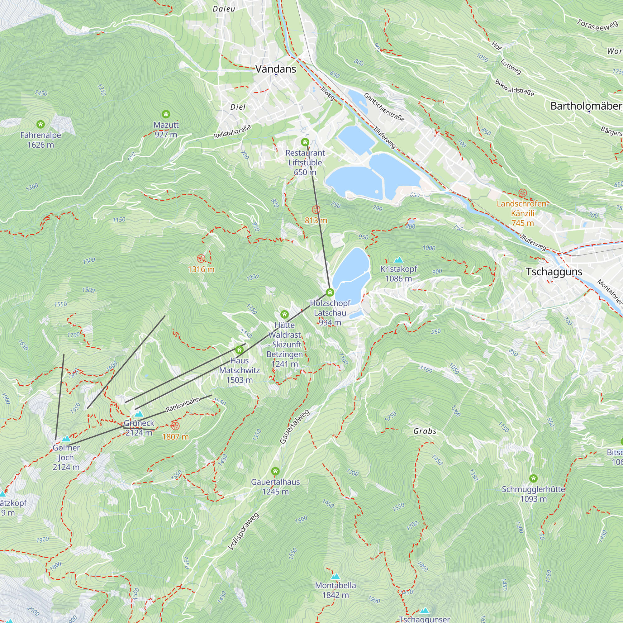 Himmelraich Apres Ski map