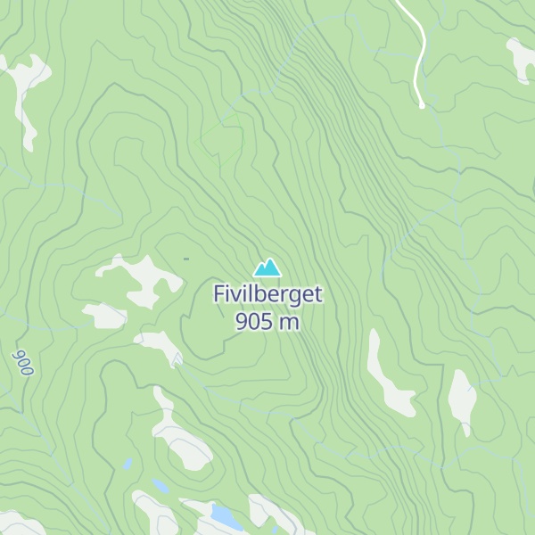 Map of Fivilberget
