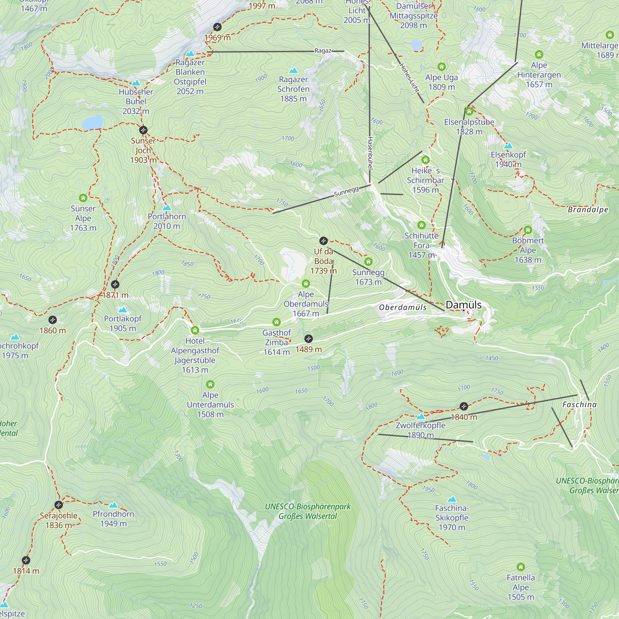 Sonnenalm map