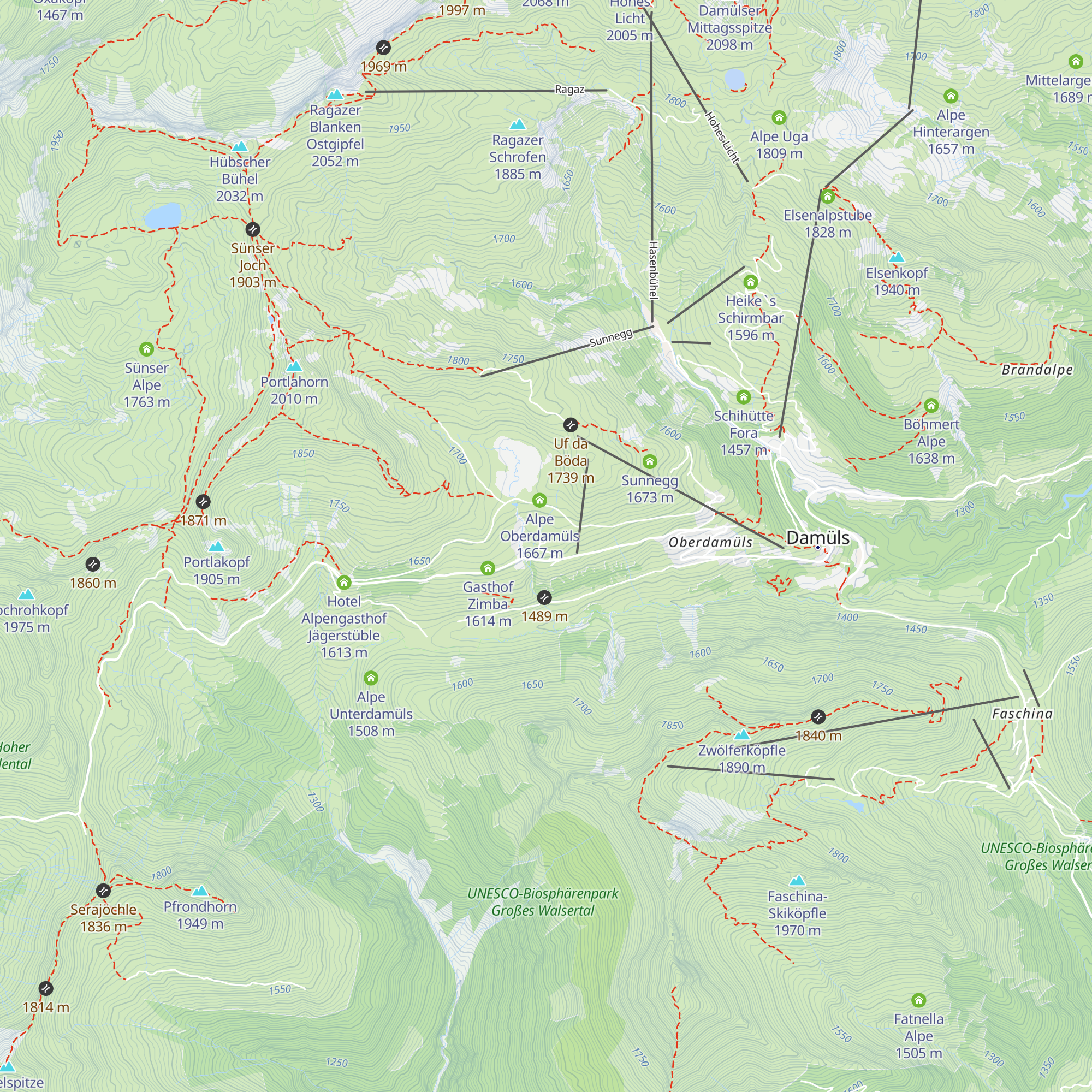 Sonnenalm map