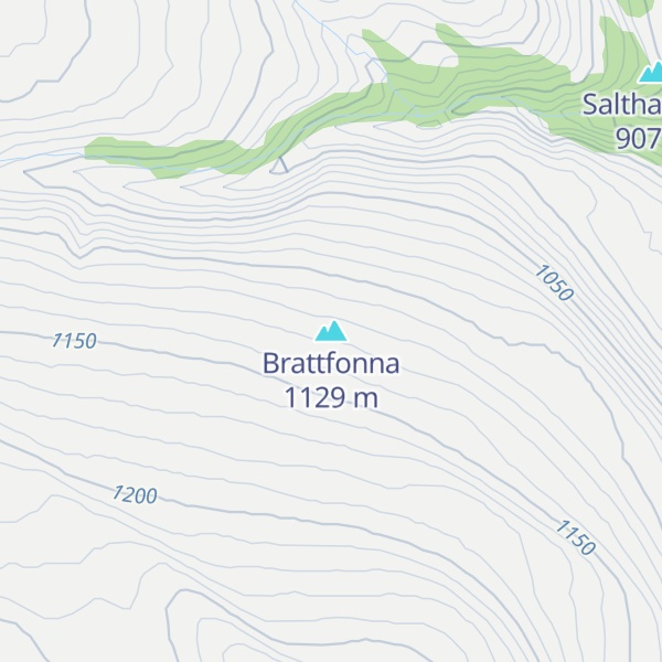 Map of Brattfonna