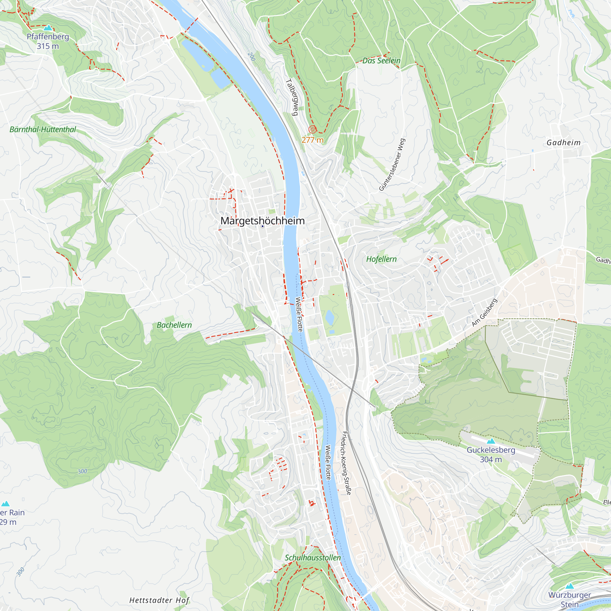 Tourist-Information Veitshöchheim map