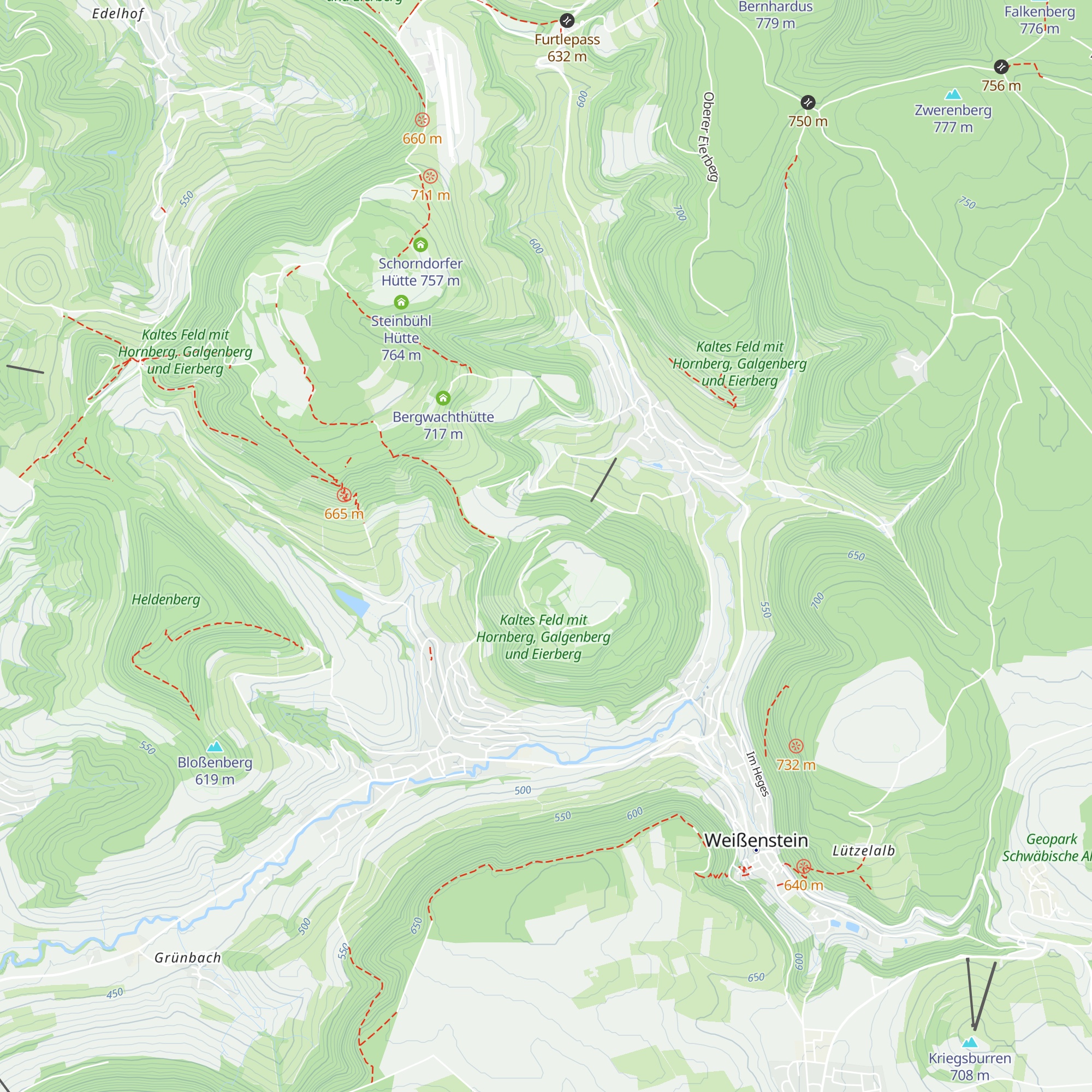 Burghaldenhütte map
