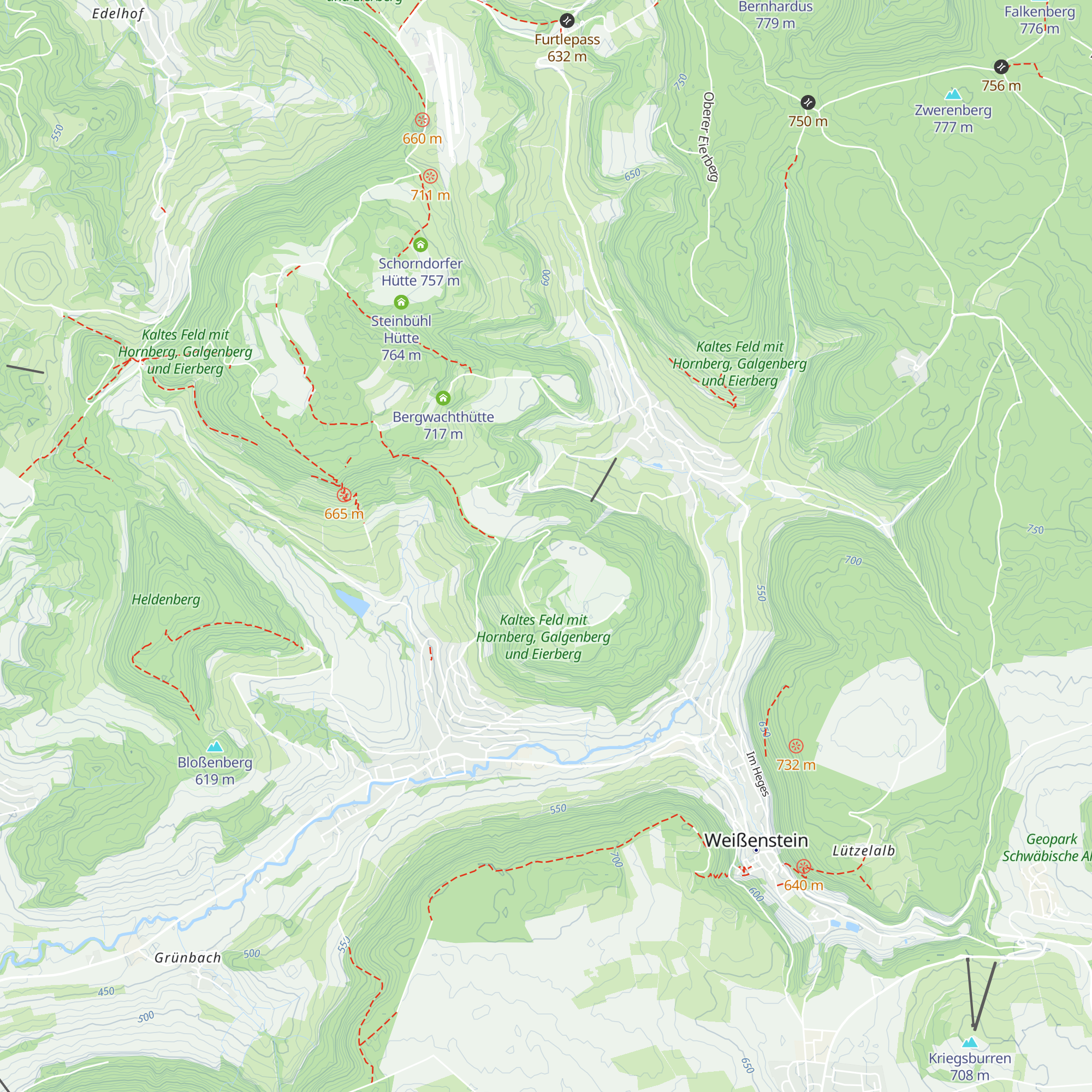 Burghaldenhütte map