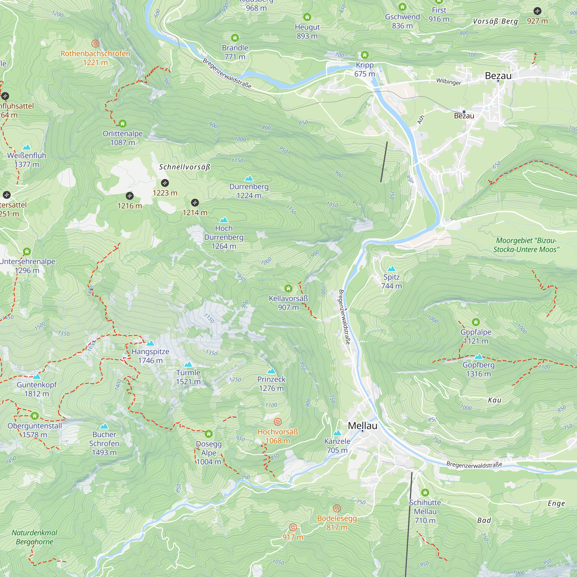 Kellavorsäß map