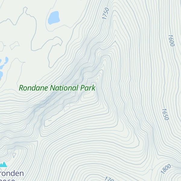 Map of Midtronden øst