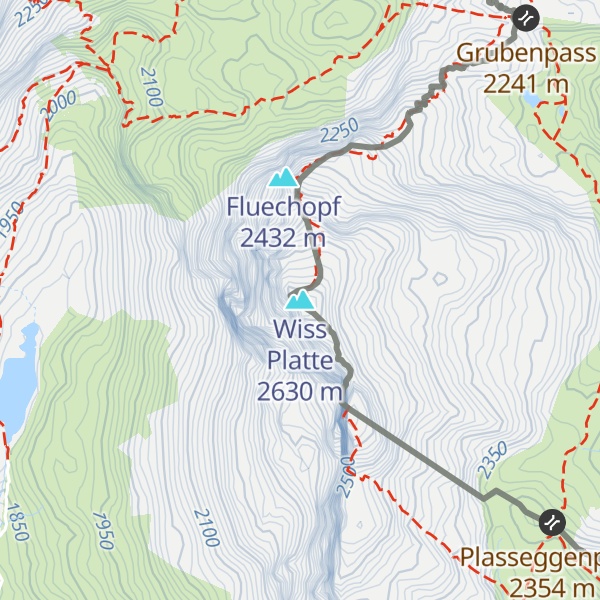 Map of Wiss Platte