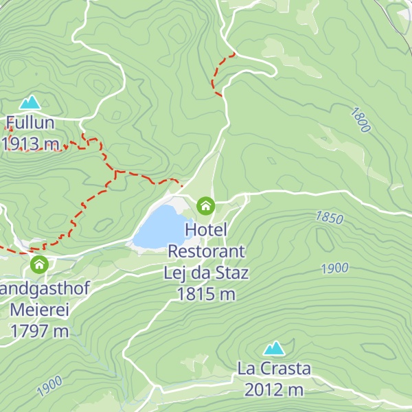 Map of Hotel Restorant Lej da Staz