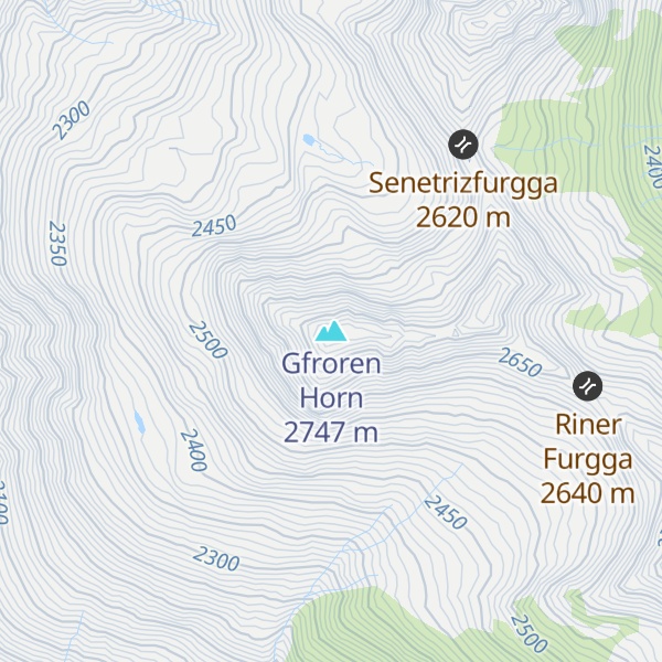 Map of Gfroren Horn