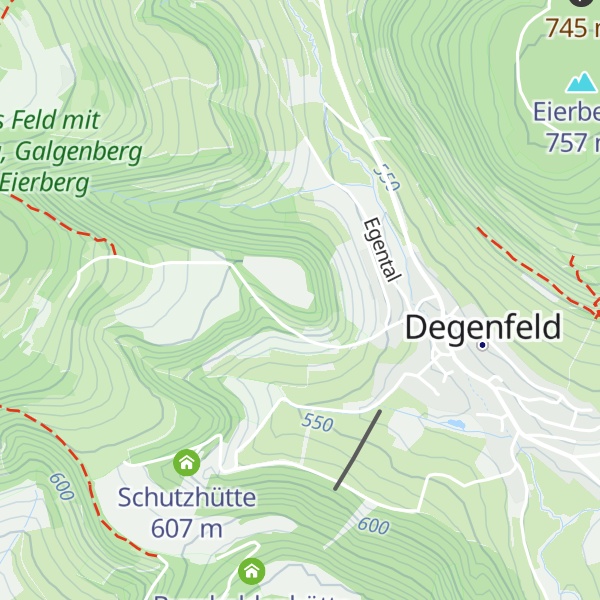 Map of Hunnewellhütte