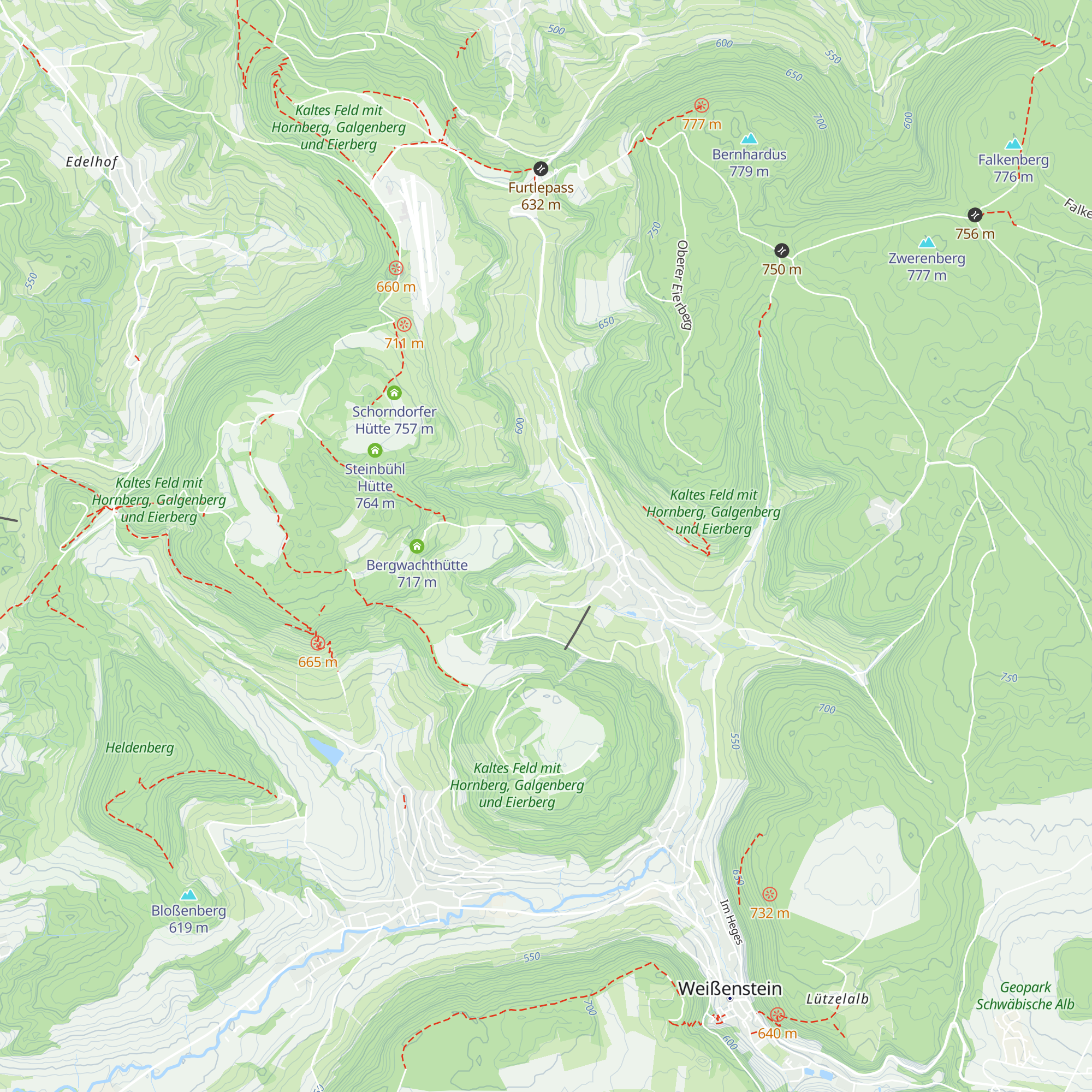 Hunnewellhütte map