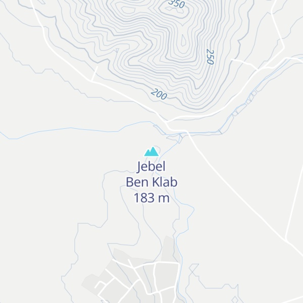 Map of Jebel Ben Klab