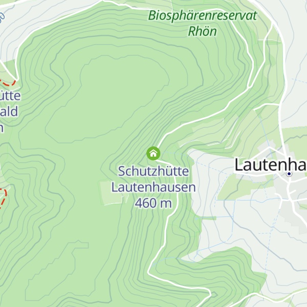 Map of Schutzhütte Lautenhausen