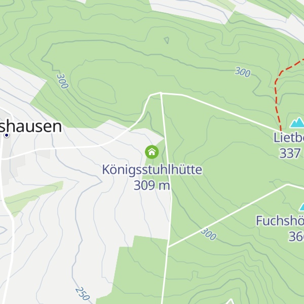Map of Königsstuhlhütte