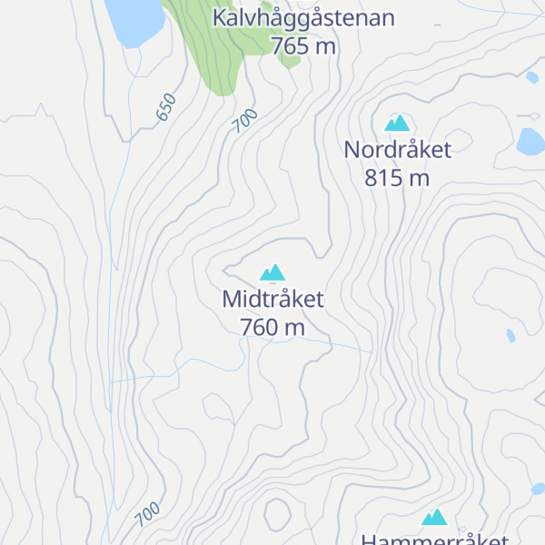 Map of Midtråket