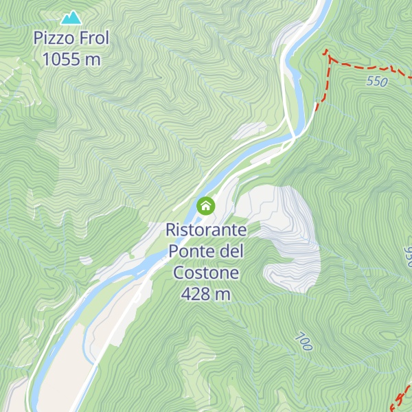 Map of Ristorante Ponte del Costone