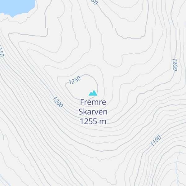 Map of Fremre Skarven