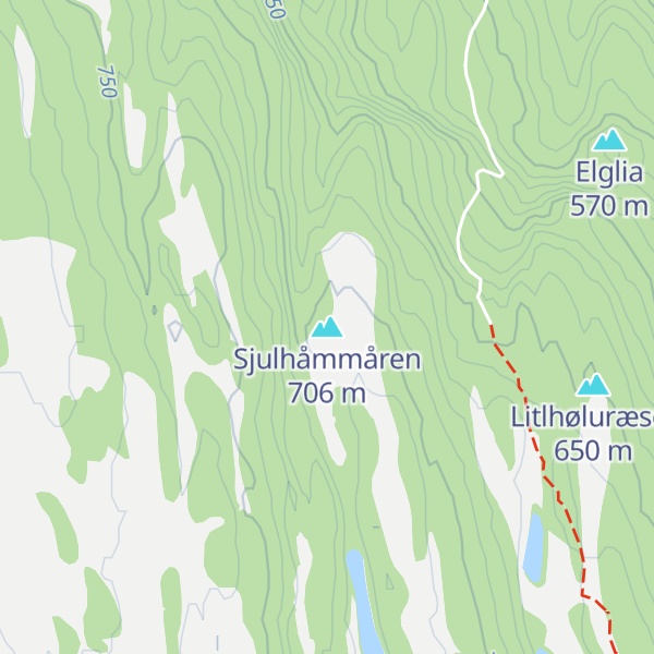 Map of Sjulhåmmåren