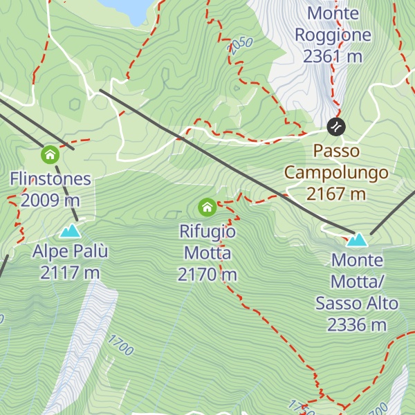 Map of Rifugio Motta