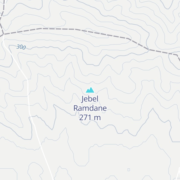 Map of Jebel Ramdane