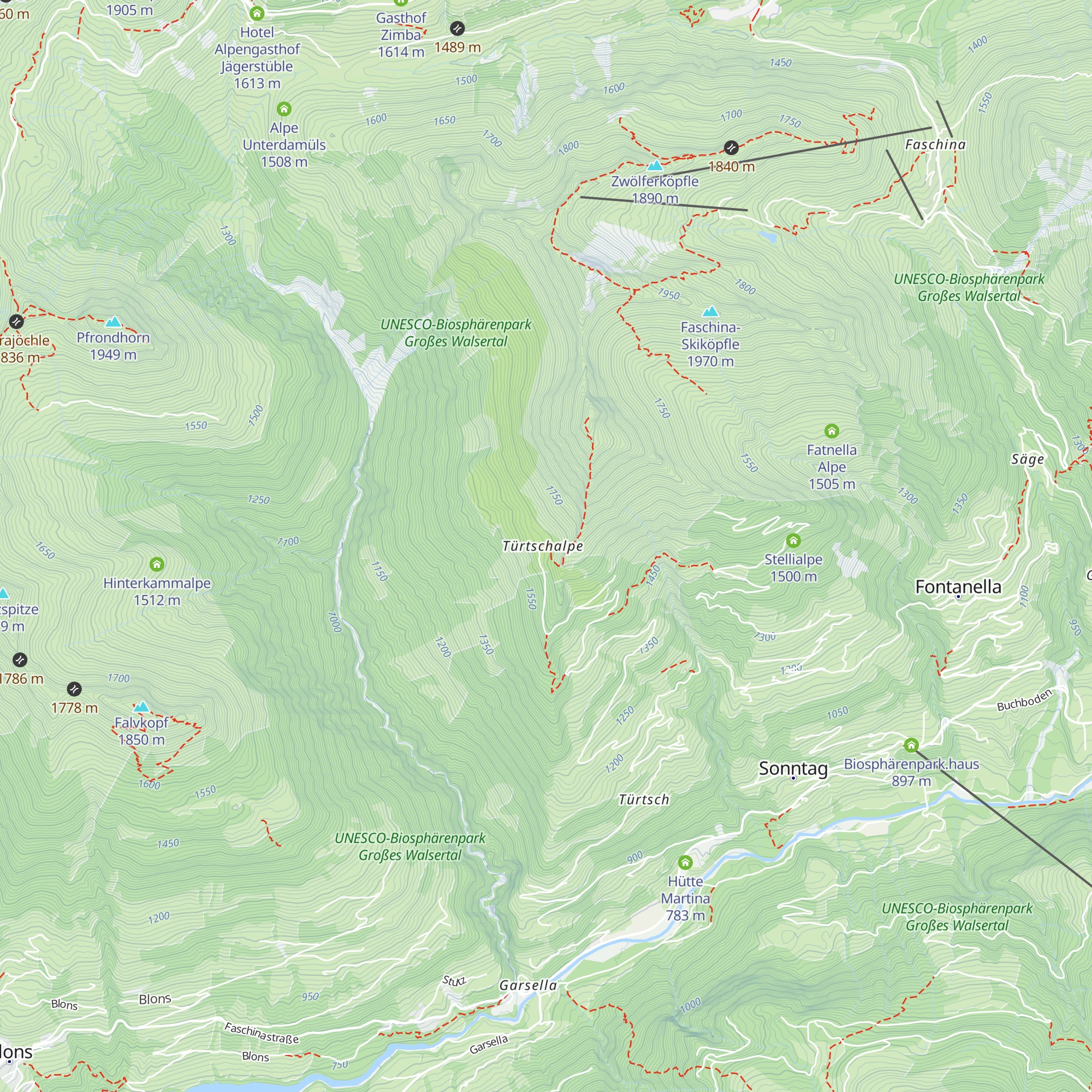 Türtschalpe map