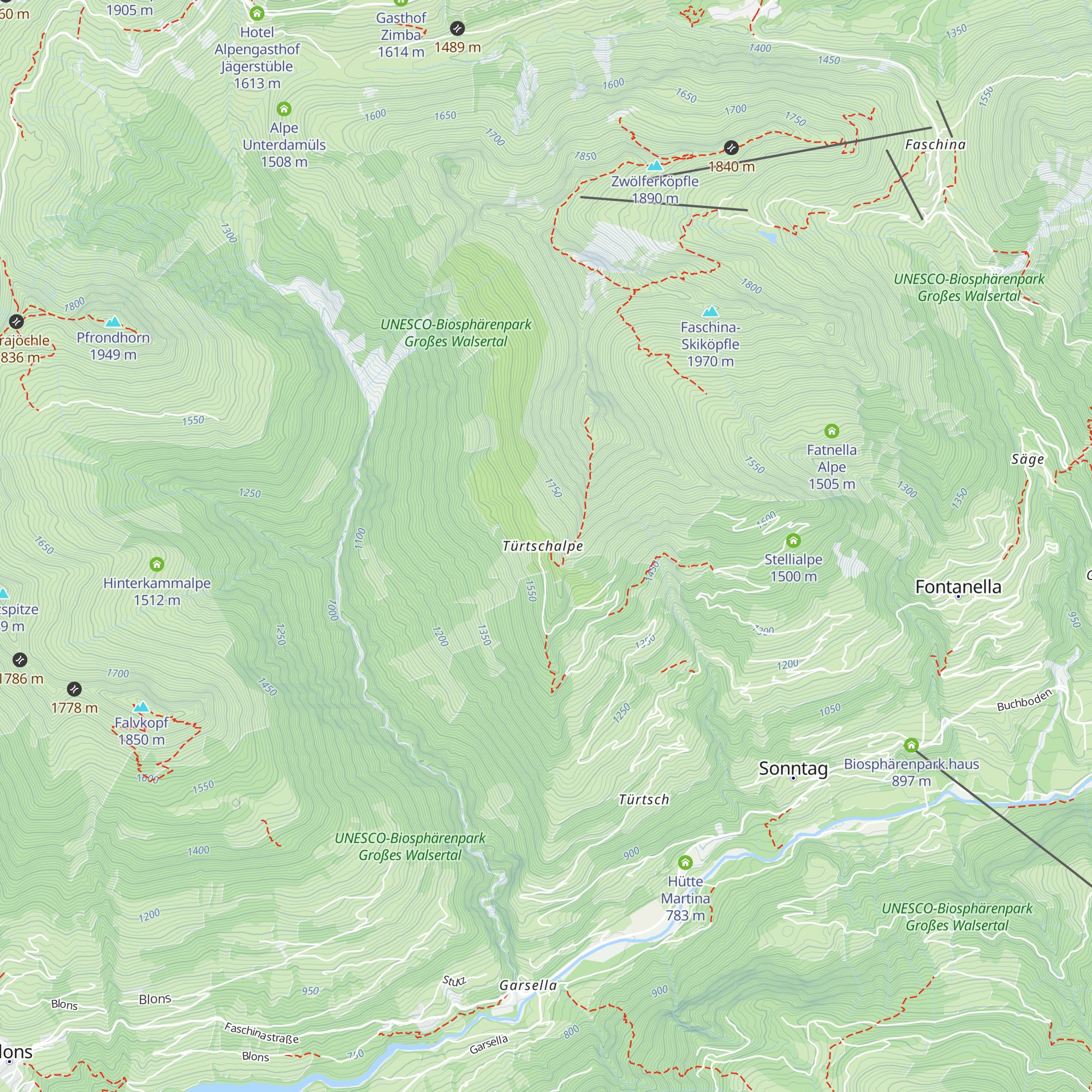 Türtschalpe map