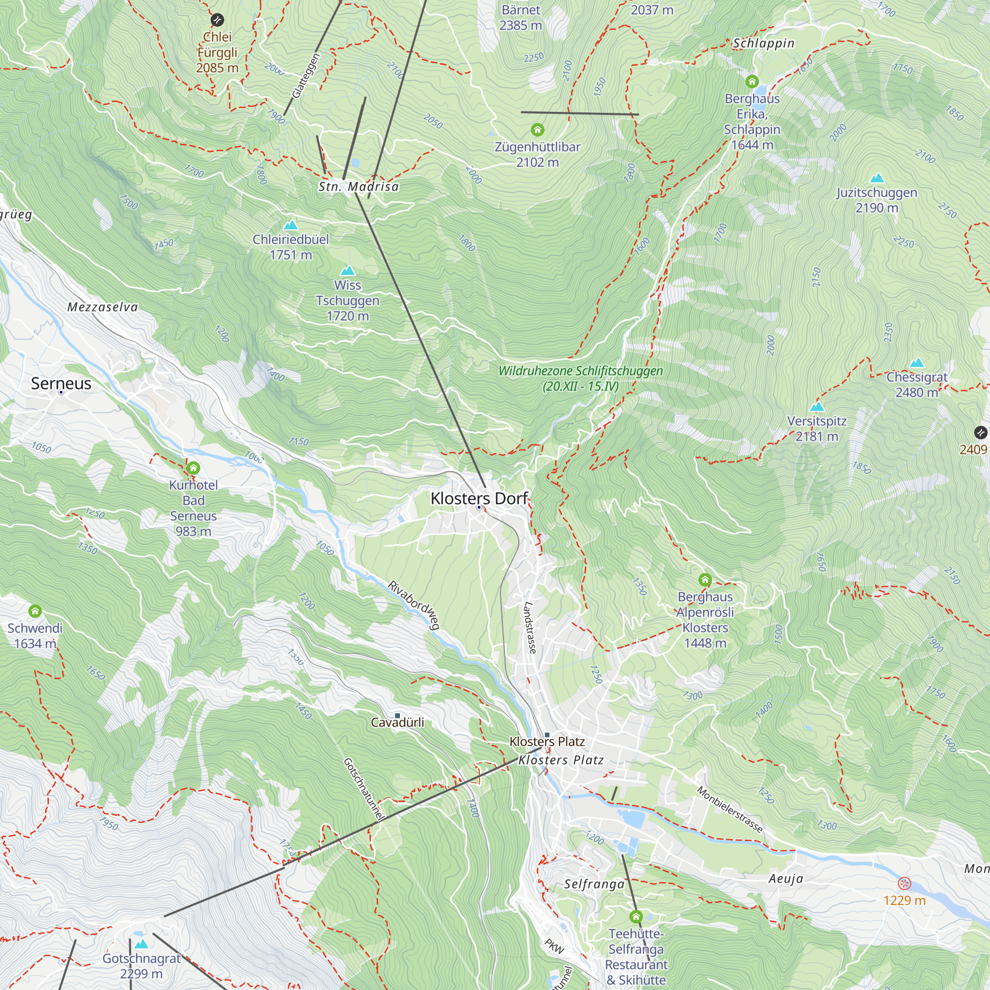 Pizzeria Madrisa-Mia map