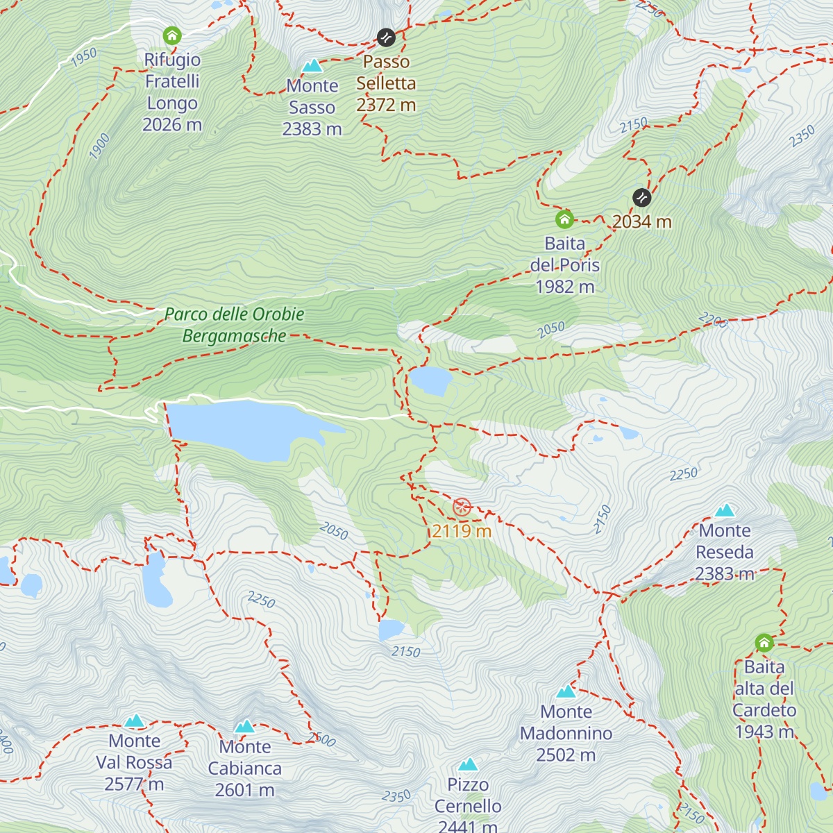 Rifugio Fratelli Calvi map