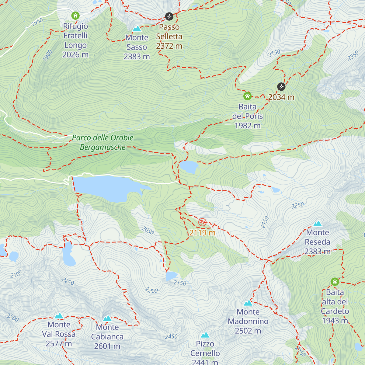 Rifugio Fratelli Calvi map