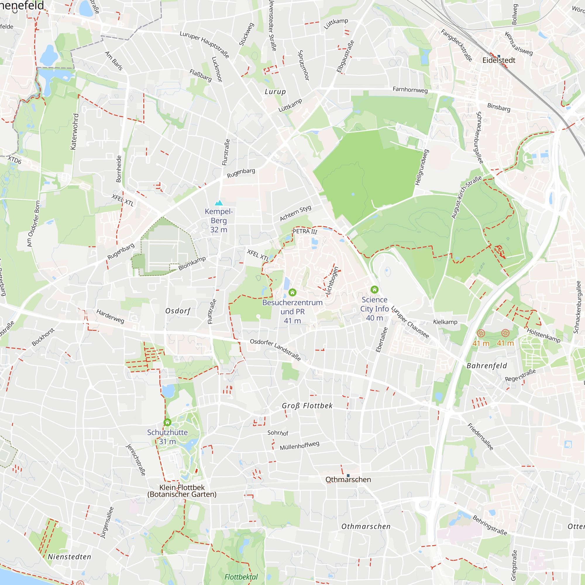 Besucherzentrum und PR map