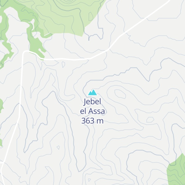 Map of Jebel el Assa