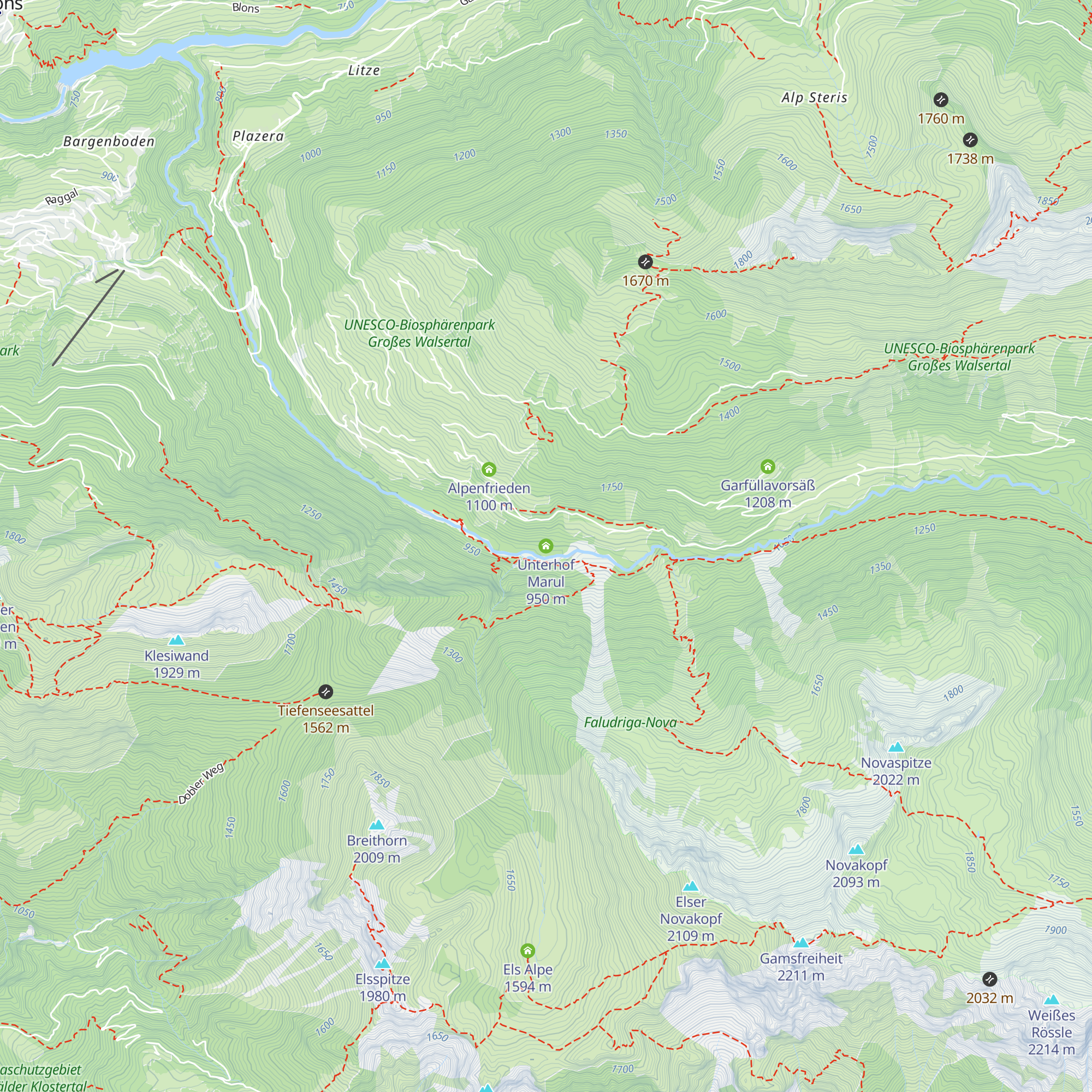 Unterhof Marul map